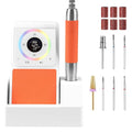 Professional Nail Drill, 40,000RPM Electric Brushless Nail Drill, Rechargeable, Portable, Touch Control, Quiet, Vibration-Free, Cordless Nail File Machine with 7PCS Drill Bits