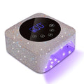 Cordless UV LED Nail Lamp,72W Rechargeable UV Light for Gel Nails with 5 Timer Setting Quick Dry Curing Lamp with Display Auto Sensor for Salon & Home(AB Diamond)