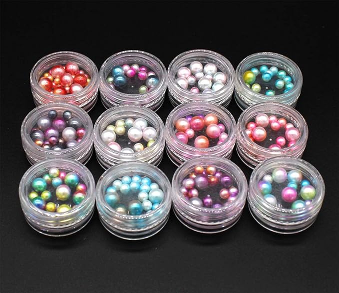 Xiaoyu 5 Boxes Nail Art Rhinestones Kit Nail Rhinestones Multicolor Nail Studs Horse Eye Rhinestones for Nail Art Decorations Supplies with 2PCS Tweezers, C