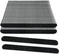 Emery Board Nail Files (100 Pack), 100/180 Grit Wooden Nail File for Natural Nails, 7 Inches Emory Filers Manicure Tool Set Disposable Nail File for Home Salon Black