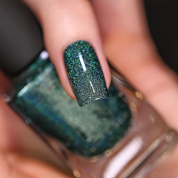 ILNP Park Ave - Deep Jade Green Ultra Holo Nail Polish