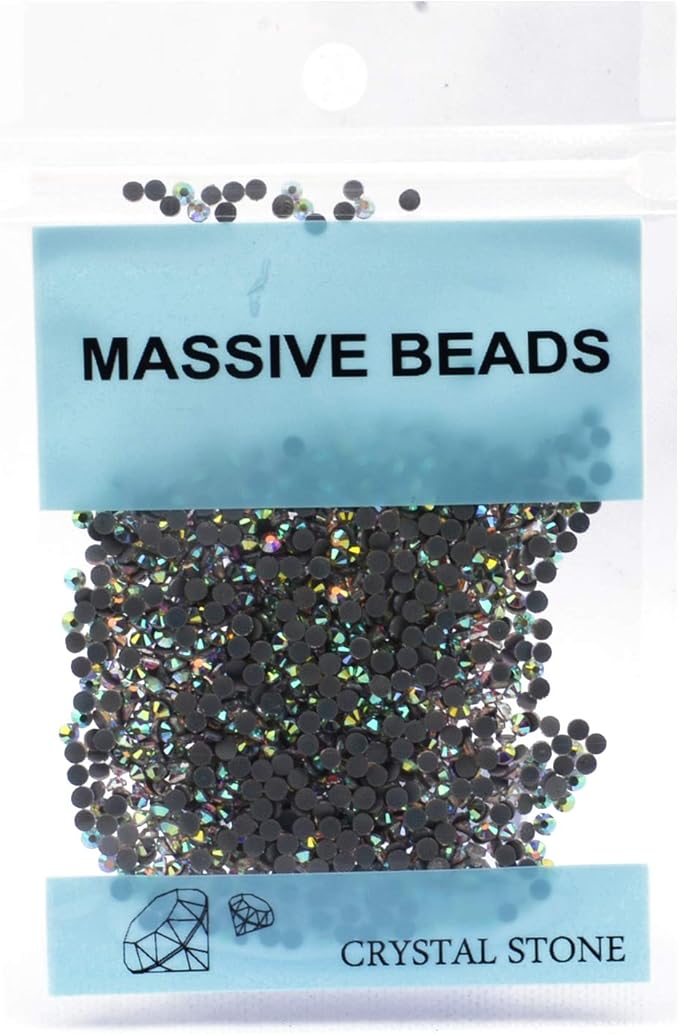 1440pcs Hotfix Quality Crystal Rhinestones Flatback Nail Art Pick Color (Crystal AB, 10ss)