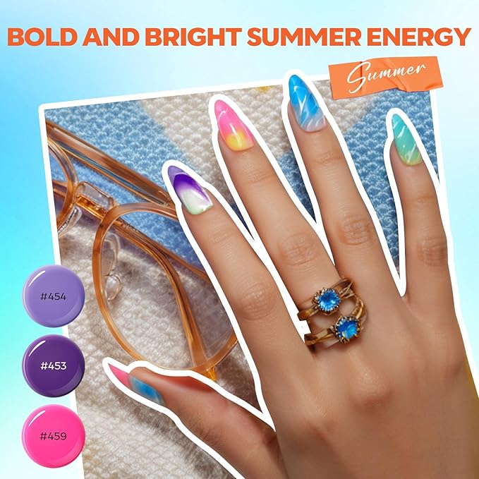 Modelones 133pcs Poly Extension Gel Nail Kit, 32 Colors All Seasons Poly Gel kit with Nail Forms Lamp Slip Solution Builder Thickening Manicure Tools for Starter Salon DIY