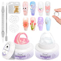Solid Builder Gel For Nails - Non-Sticky Hand 3D Gel Nail Art Easy Shape 3D Sculpting for Extensions & Carving Molding Sculpture with Silicone Mold Tools Home Salon Manicure DIY