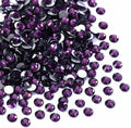 Tanzanite Flatback Rhinestones, Glass Rhinestones for Nail Art and Craft, Glue Fix, Loose Crystal Gemstones(Tanzanite, SS4, 1440pcs, 1.5-1.7mm)