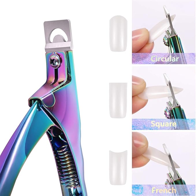 Dual Nail Forms Set Poly Gel Quick Building Kit, 120Pcs Stiletto Molds With 10Pcs Tips Clips, Clipper Trimmer, Dual-Ended Extension Gel Brush, File