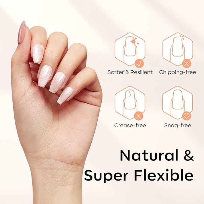 Modelones Short Coffin Nail Tips - 510Pcs Fake Nails Gel Tips Half Matte Full Cover No Filed Stronger Press on for Manicure Extension Art DIY Salon 15 Sizes
