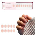 Kiara Sky Press On Nails | XPRESS PRO 100% Acrylic Nails | 30-Piece Kit Includes Nail Glue, Cuticle Pusher, File & Prep Pad | Square Short - Oui Oui