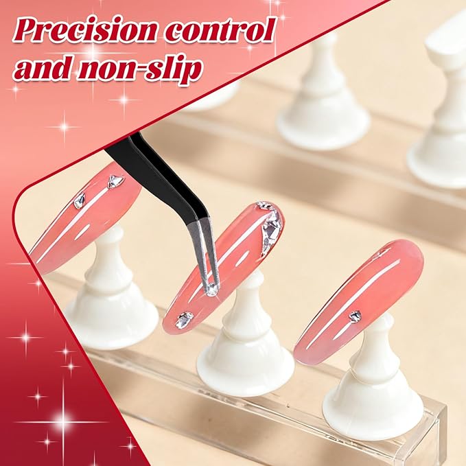 Nail Art Tools Kit with 15 Nail Art Brushes, 5 Dotting Tools, Nail Stand for Press-on, Nail Design Tools for Salon & DIY Home Manicure (White)