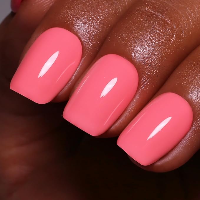 Gel Polish, 0.5 Fl Oz Pink Peach Nail Gel Polish Spring Summer Art Starter Manicure Salon DIY Soak off UV LED Design