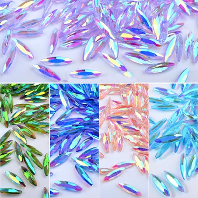 Nail Art Symphony Rhinestones 3D DIY Horse Eye Glitter Stones Pedicures Decoration 80Pcs