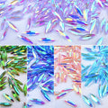 Nail Art Symphony Rhinestones 3D DIY Horse Eye Glitter Stones Pedicures Decoration 80Pcs