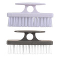 Superio Nail Brush for Cleaning Fingernails, Nail Scrubber - All-Purpose Stiff Cleaner for Hands, Feet, Home, Kitchen, Work - Small Scrub Brush - (2, White/Black)