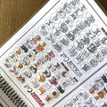 Nail Art Workbook Make Your own Decal Stickers Reusable Gel Nail Design Practice Book for Gel Polish Acrylic Nail foils Crystals Rhinestones Glitter Cartoon Nail Design Guide (2)