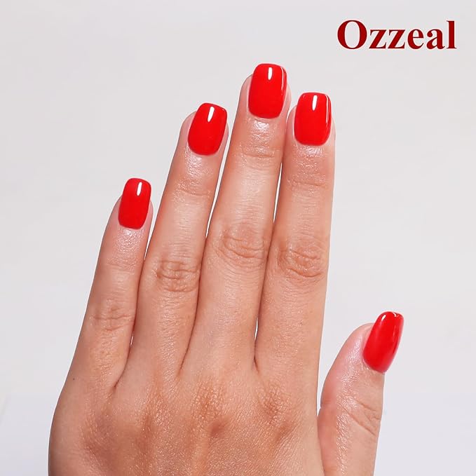 Neon Gel Polish, 0.5 Fl Oz Neon Red Nail Gel Polish Spring Summer Art Starter Manicure Salon DIY Soak off UV LED Design