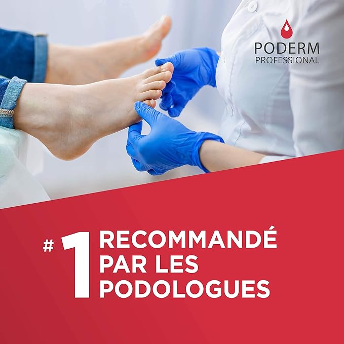 PODERM Nail Polish – Enriched with Tea Tree & Biotin – Improves Nail Appearance – Vegan Formula – For Hands & Feet – Swiss Made (Red Allure)