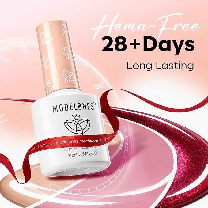 modelones 12Pcs 15ML Gel Nail Polish Set , Same Color Same Bottle Jelly Nude Pink Red Beige Skin Tones Neutral Brown Hema-free Gel Polish Kit 2026 Spring Soak Off Gel Polish Set Manicure Nail Art DIY