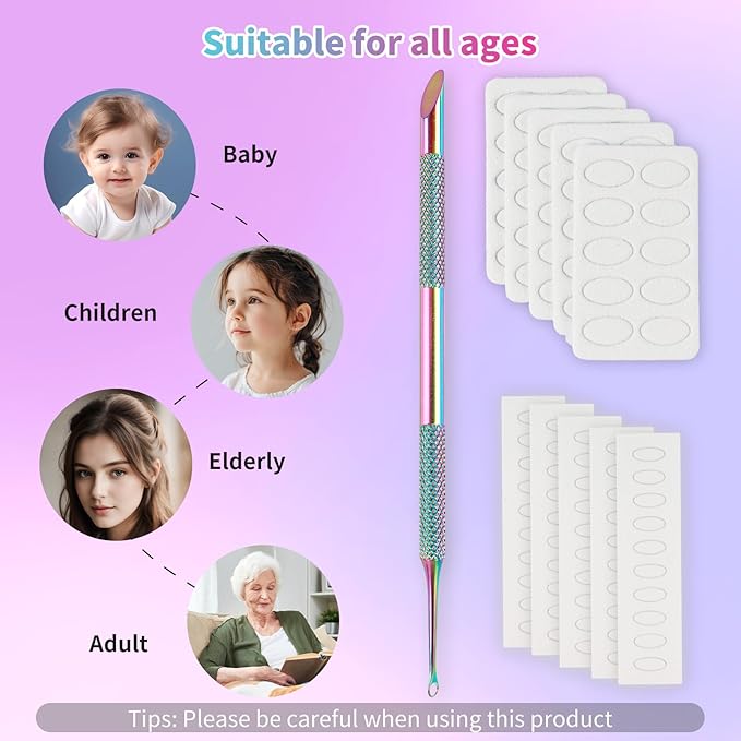 Pre-Treatment Cuticle Pusher, ASTONFOG Dual Ended Cuticle Remover Russian Prep Nail Pushers 100/180 Grit Sandpaper Sheets for Fingernails Toenails Manicure Pedicure Nail Art Care Tools