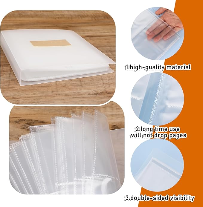 80 Slots Nail Sticker Book Transparent Artistic Sticker Album Organizer Design for Nail Desk Tidy Art Decals Holder Organizer Display Book DIY Nails Arts Design Tools Manicure Tools