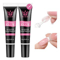 Strong Nail Glue for Press Ons 2Pcs*10g/0.35oz. Semi Solid Gel Adhesive No UV Lamp Needed 10s Quick Dry Acrylic Glue for Fake Nails Extensions Long Lasting Waterproof Bond for Manicure Home DIY
