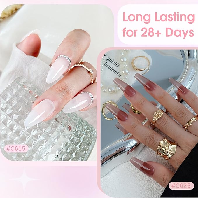 ROSALIND 30pcs Jelly Cat Eye Pearl Gel Polish Set, 26 color Translucent/Magnetic/Shell Swirl Thread Gel Polish Nail with Magnet and Dotting tools Base Glitter Glossy Matte Top Coat Nails Gift
