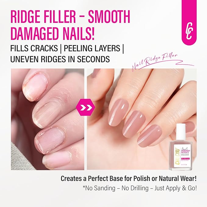 Nail Repair Strengthener for Women: 8 in 1 Dusty Peach Nail Hardener Extra Strong and Growth - Protein Nail Polish Hardener Ridge Filler Concealer for Weak and Damaged Nails 15ml