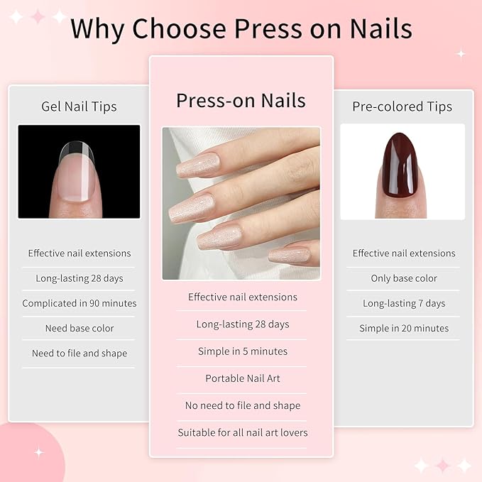Cat Eyes Press On Nails,12 Sizes-24 Pcs Soft Gel Champagne Medium Coffin Fake Nails Kit with Nail Glue, Natural Reusable Stick On False Nails for Women and Girls (Skycloud Golden Yellow Nails) SK0823