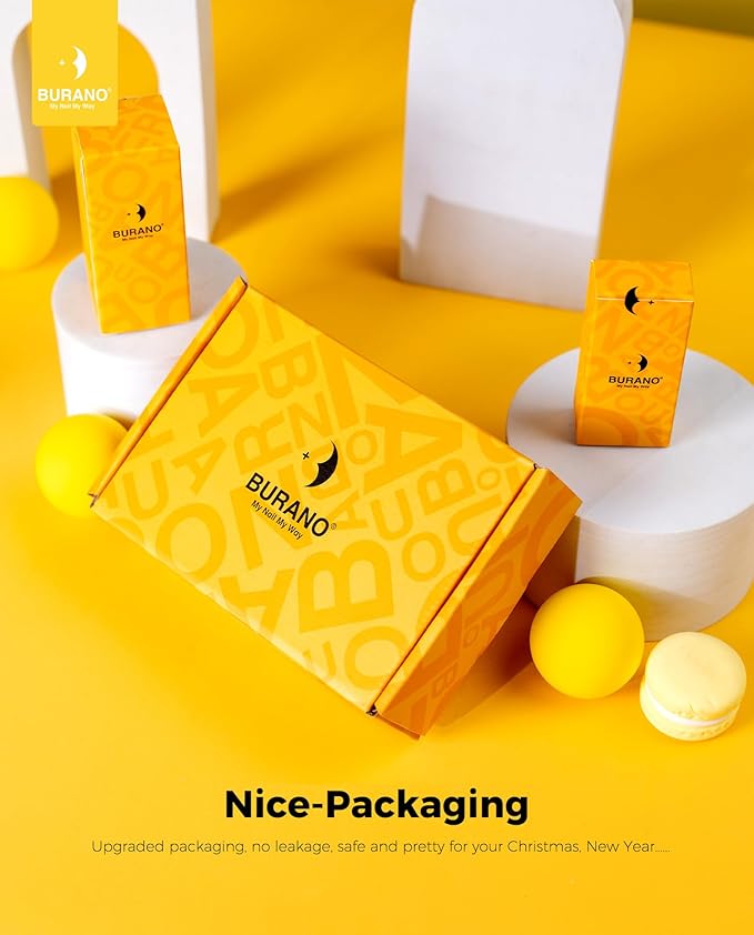 BURANO Nail Art Nail Foil Glue Gel, o.5 oz with 10PCS Foil Stickers Set Nail Foil Glue for Nails Foil Transfer Gel, Nail Design DIY UV LED Lamp Required (Mable 26)