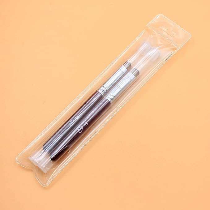 Vanfa Detailing Nail Art French Brush With Doting Tool - Size #16 (Pack of 2)
