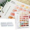 160 Nail Color Display,Nail Art Sample Chart Acrylic Gel Polish Rack,Nail Polish Display with 240pcs Nail Color Display Tips,Nail Color Swatches Perfect for Nail Salon & Home Use