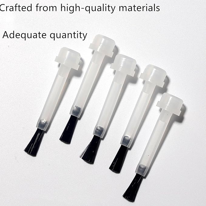 20pcs Nail Polish Brush Replacement, Disposable Nail Polish Brushes 2 Style Dip Powder Brush Liquid Replacement Brushes Nail Polish Bottles Brush for Nail Art