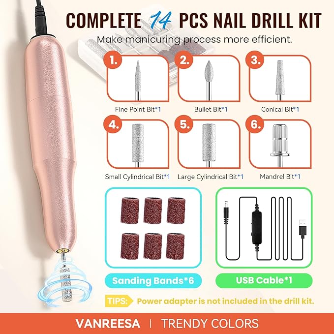 VANREESA Gel Nail Polish Kit with U V Light and Nail Drill Kit 65 Pcs Gel Polish Nail Set 35 All Season Colors Nail Polish Set Base Coat & 4 Effects Top Coat Complete Nail Kit Gifts for Women