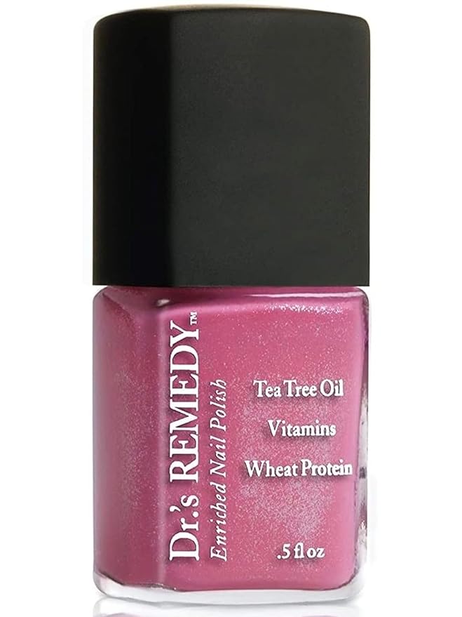 Dr’s Remedy Enriched Nail Polish: Non Toxic, All Natural, and Organic - Doctor Formulated: Strengthens, Restores, Heals, and Protects '24-Free' - PLAYFUL Pink