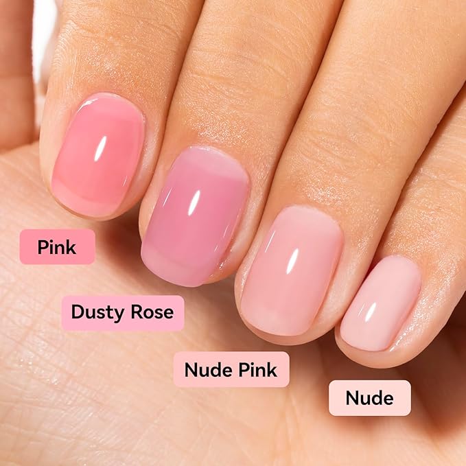 4-IN-1 Illuminating Nail Concealer Base Coat Ridge Filler Sheer Nail Polish & Strengthener for Discolored or Damged Yellowing Nails, Natural Nails Foundation Perfector, 15ml Quick Air Dry