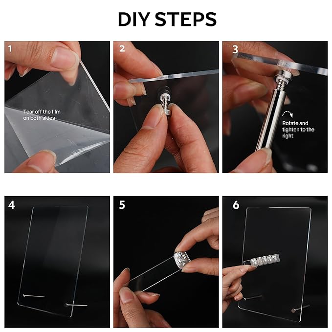 Nail Art Display Board, Acrylic False Nail Tips Sample Display Nails Colors Sample Display Stand with 50pcs Small Display tips and double side tape for Salon Nails Art Practice (2pcs large)