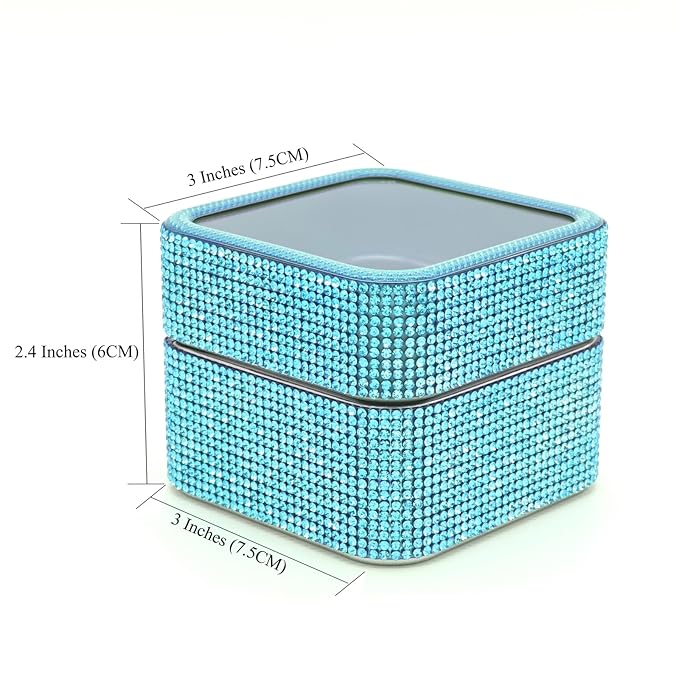 Nail Drill Bits Holder Case- 30 Holes Dustproof Rhinestone Nail Bits Box Efile Displayer Organizer Container for Manicure Tools