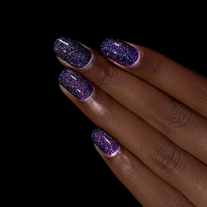 ILNP Vanity - Deep Purple Holographic Nail Polish, Endless Depth, Chip Resistant, Non-Toxic, Vegan, Cruelty Free