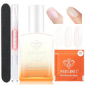 Modelones Nail Strengthener Kits White Nail Polish Remover Pads Cuticle Oil Pen for Nail Repair Hardener for Damaged Nails Growth DIY Nail Manicure Kits 23 Pcs Nail Care Kits for Women 15Ml