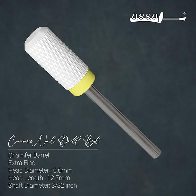 Ceramic Nail Drill Bit Chamfer, Extra Fine