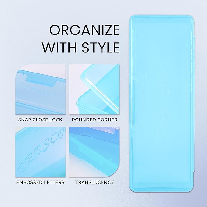 Beauticom Personal Box Storage Case for Professional Manicurist Nails Pedicure (Large Size) (1 Piece, BLUE)