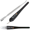 3 Swords Germany - Brand Quality Cuticle Knife Trimmer Remover Cutter (1pc.) and Cuticle Pusher Scratcher (1 pc.) Made in Germany