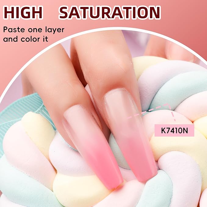 Sponge Pat Paint Nail Gel, 9 Colors Nude Pink White Red Brown Black Ombre Gel Nail Polish Set with 50pcs Nail Sponges 4 Claws Metal Grabber and Brush Painting Solid Nail Polish Kit