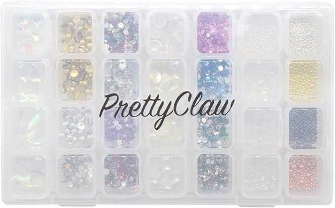 PrettyClaw Nail Art Set 28 Styles Nail Charms (1000+ Pieces) (Set #7)