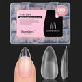 Beetles Medium Almond Gel Nail Tips: 288PCS Medium Almond Matte Clear False Acrylic Press on Nails Tips 12 Sizes Pre-shape Full Cover Nail Tips Nail Extension Easy DIY Salon Gifts for Women