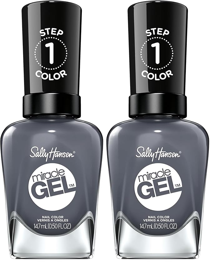 Sally Hansen Miracle Gel Nail Polish, Shade Slate-r Girl #809, 0.5 Fl Oz (Pack of 2)