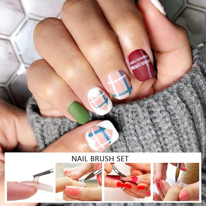 Acrylic Nail Brush Dappen Dish Set, 6PCS Nail Art Pen and 4PCS Crystal Dappen Dish, Manicure Bowl Cup Glass Container for Acrylic Liquid Nail Tool Kit