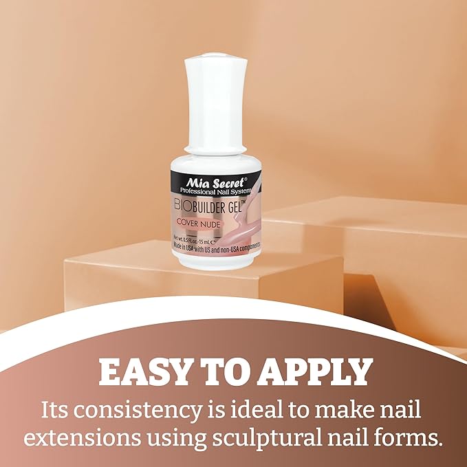 Mia Secret Professional Nail System Bio Builder Gel Polish - 0.5 fl oz. (Cover Nude)