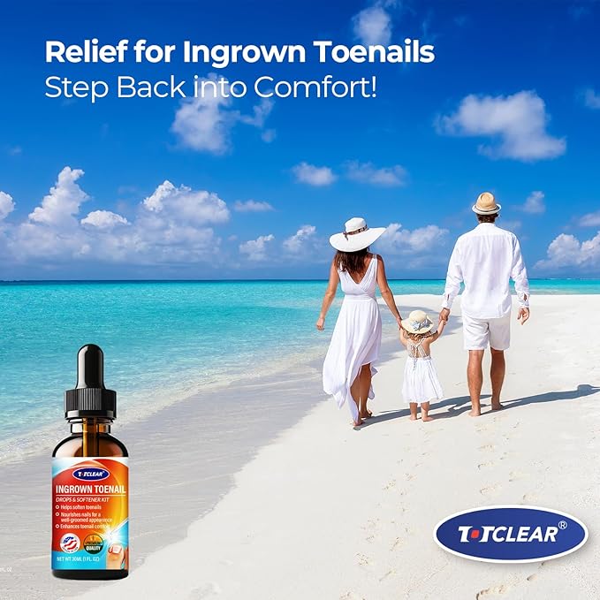 Ingrown Toenail Relief: Ingrown Toenail Tool for Men Women - Ingrown Toenail Removal Kit - Ingrown Toenail Corrector Drops - Ingrown Toenail Removal - Effective Solution for Ingrown Toenails - 30ml