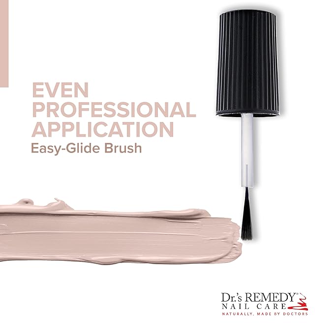 Dr’s Remedy Enriched Nail Polish: Non Toxic, All Natural, and Organic - Doctor Formulated: Strengthens, Restores, Heals, and Protects '24-Free' - PROMISING Pink
