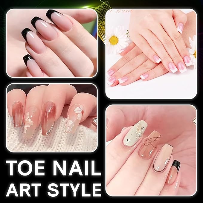 600PCS Upgrade Long Coffin Gel Nail Tips, INENK Natural Flat Matte Half Cover XL Coffin Cover Nails, Clear Press on Fake nails for Soak Off Nail Extension Tips at Home and Salon DIY(12 SIZE)
